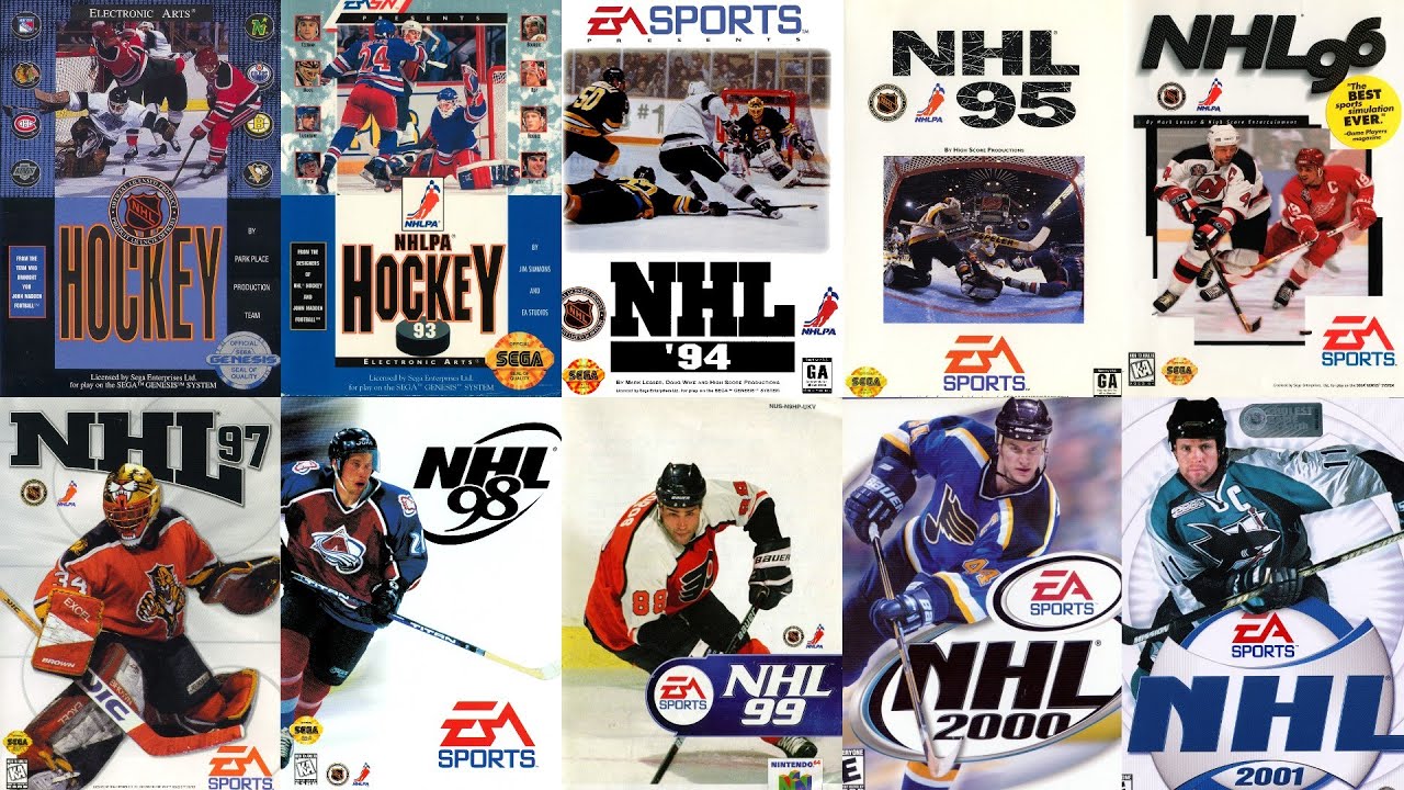 Хоккеисты на обложках игры НХЛ от EA Sports