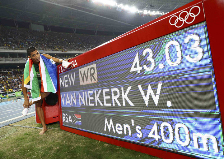 Бег, рекорды, Рио-2016, Уэйд ван Никерк