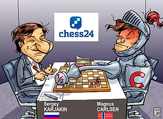 Чемпионат мира по шахматам Карлсен-Карякин. Партия 11