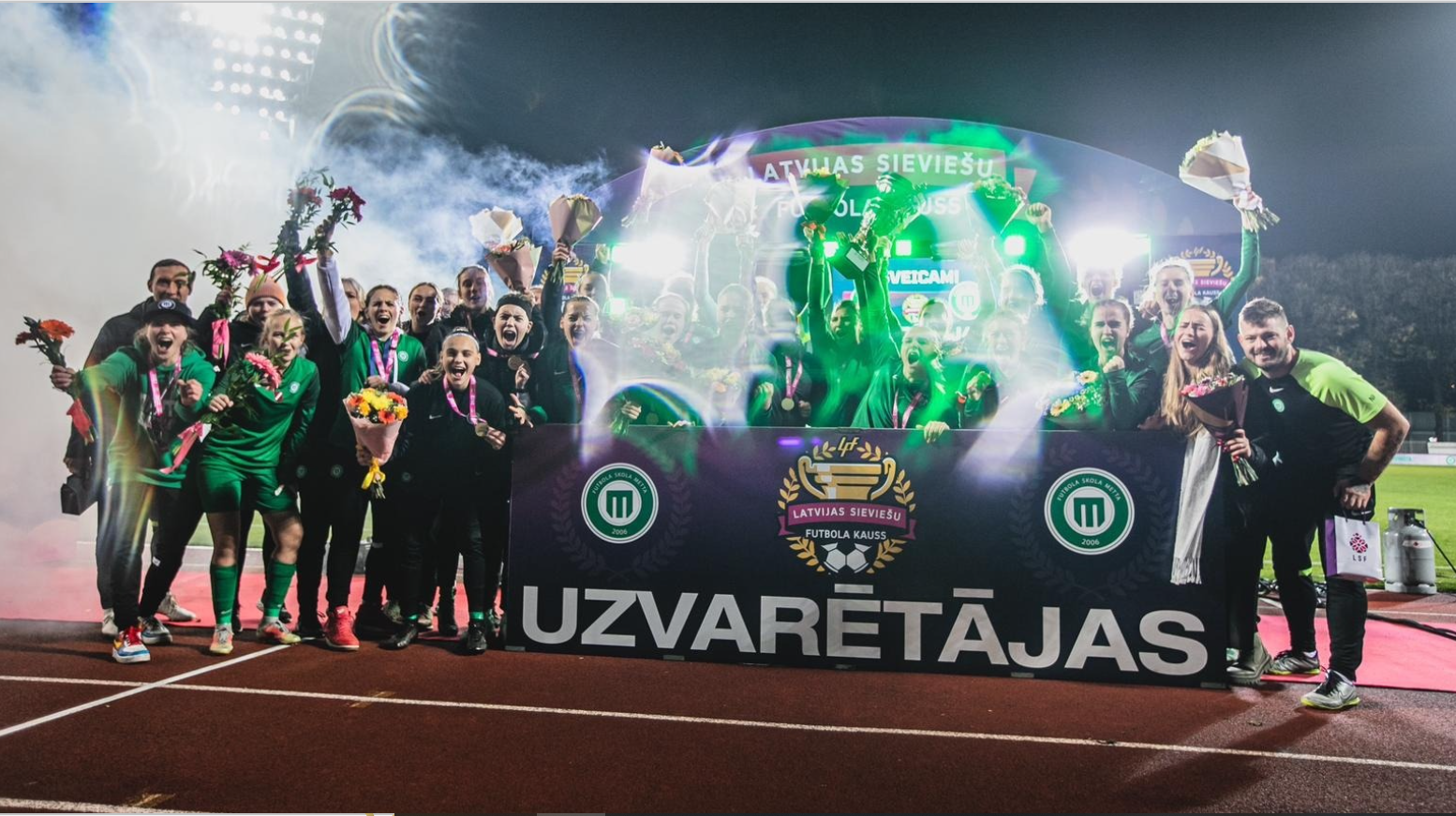 Блогер Никита Ковальчук стал обладателем кубка Латвии(женского)! Это первый национальный трофей в истории клуба «Метта»