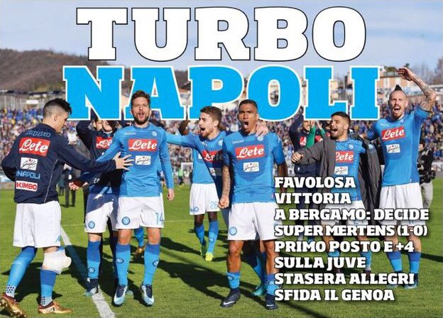 Турбо «Наполи». Заголовки Gazzetta, TuttoSport и Corriere за 22 января