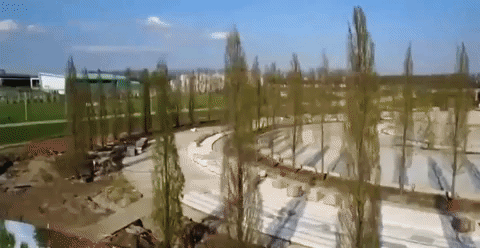 Полет над новым парком у стадиона «Краснодар»