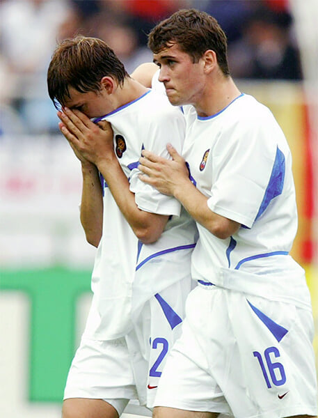 Поражение от Бельгии, которое унесло нас с ЧМ-2002. Тот самый матч, где плакал Сычев 