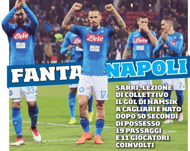 ФантаНаполи. Заголовки Gazzetta, TuttoSport и Corriere за 28 февраля