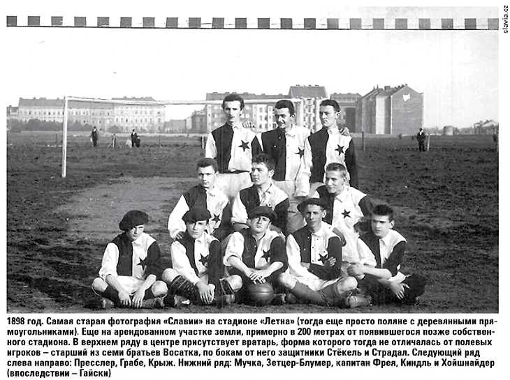 Самое старое фото Славии. 1898