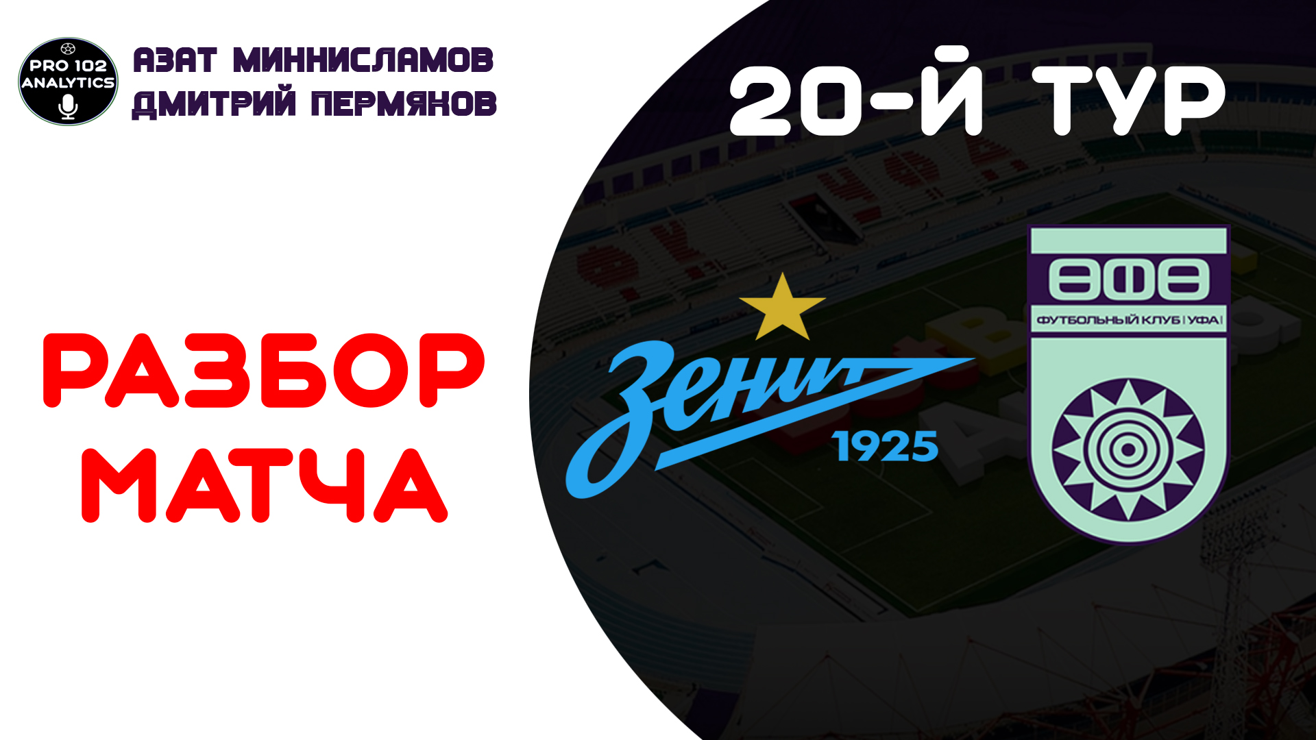 Зенит - Уфа. 20 тур РПЛ. Легкая победа Зенита. Стукалов ≠ Евсеев. Тактический разбор игры двух полярно разных команд!