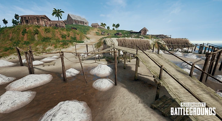 Карта Sanhok в игре PUBG