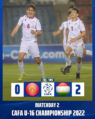 ЮНОШЕСКАЯ СБОРНАЯ ТАДЖИКИСТАНА (U-16) ОБЫГРАЛА КЫРГЫЗСТАН В ЧЕМПИОНАТЕ CAFA-2022