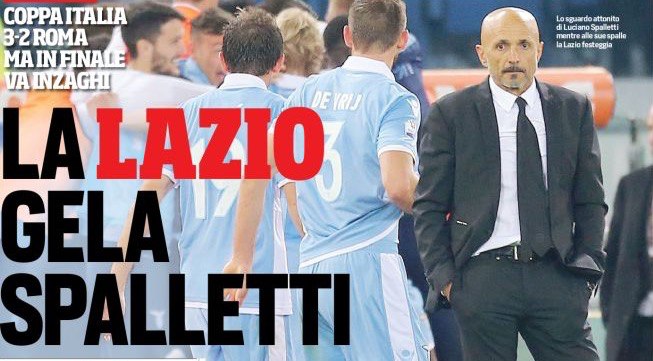«Лацио» замораживает Спаллетти». Заголовки Gazzetta, TuttoSport и Corriere за 5 апреля
