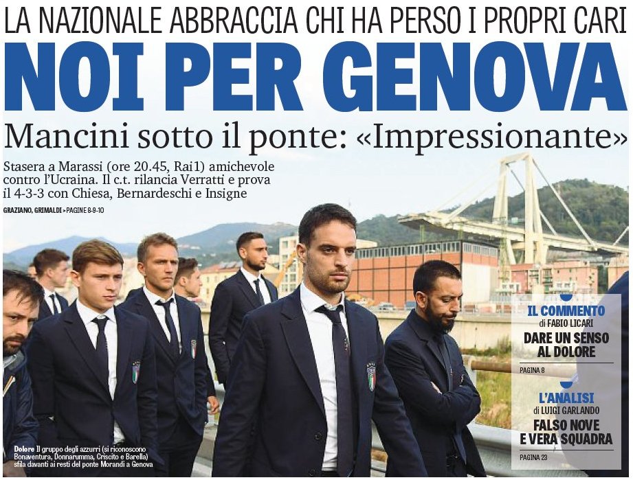 Мы за Геную. Заголовки Gazzetta, TuttoSport и Corriere за 10 октября