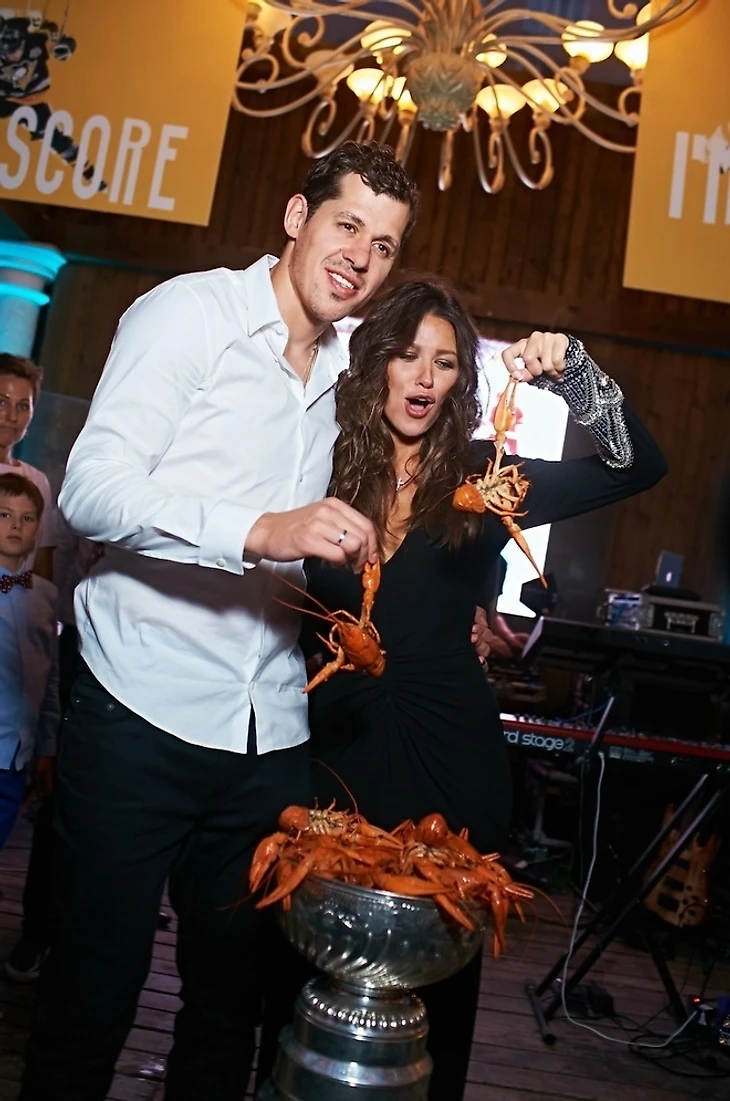 Е. Малкин с женой.