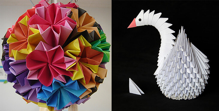 Модульное оригами - китайский дракон