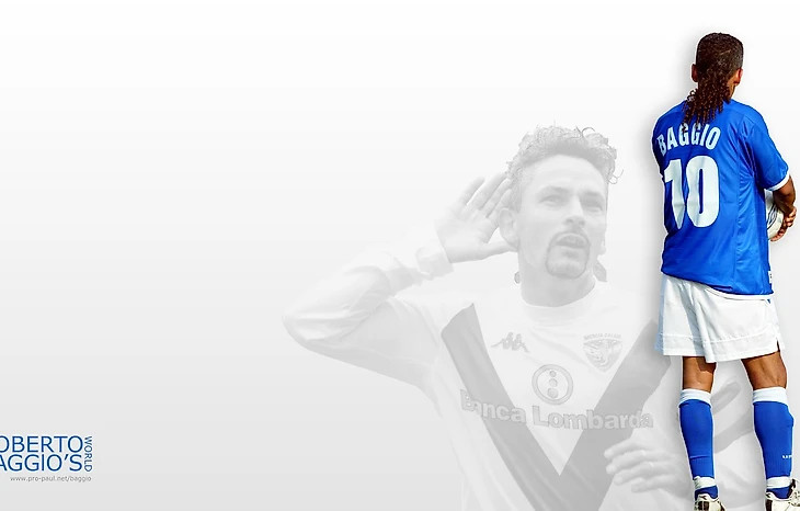 Обои футбол, футболист, Brescia Calcio, Роберто Баджо, Божественный  Хвостик, Брешиа, Roberto Baggio картинки на рабочий стол, раздел спорт –  скачать