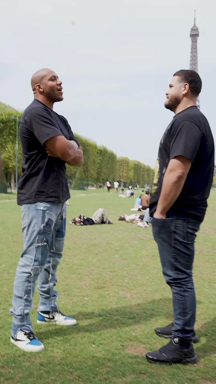 UFC Paris staredowns: Ciryl Gane vs Tai Tuivasa face off ends with Eiffel  Tower shoey - MMAmania.com