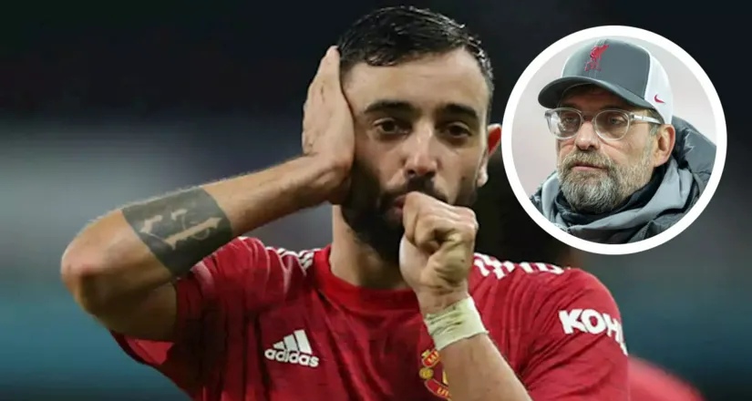 «Он выдающийся игрок»: Юрген Клопп похвалил Бруну перед матчем «Ливерпуля» и «МЮ»