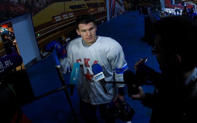 Супергол СКА в матче с «Витязем»: Барабанов ушел от трех соперников и разобрался с вратарем