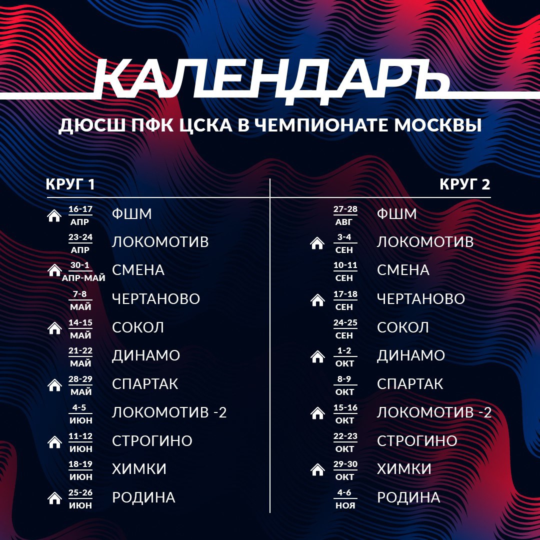 Опубликован проект календаря Летнего первенства Москвы 2022 года