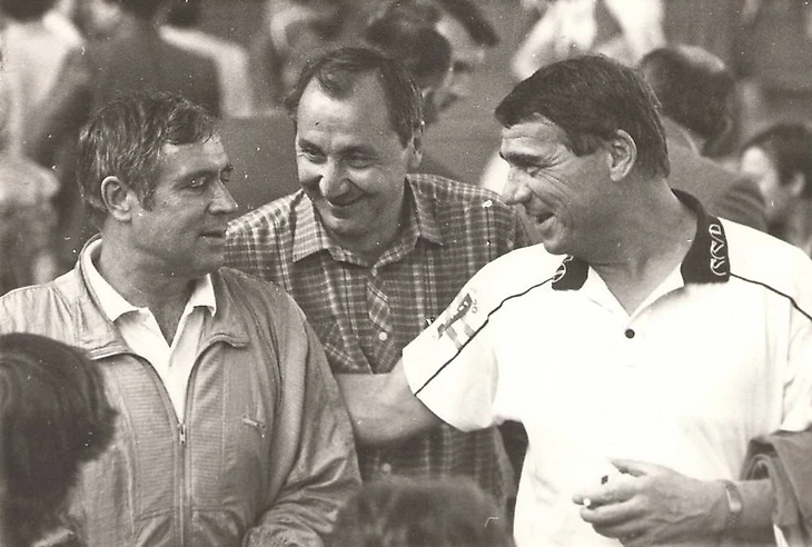 Фотоностальгия-8. Три легенды — три улыбки в унисон. Миронович, Максимов, Гладченко, изображение №1