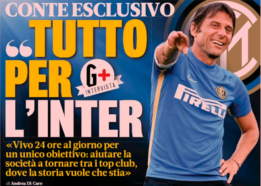 «Всё для «Интера». Заголовки Gazzetta, TuttoSport и Corriere за 15 ноября