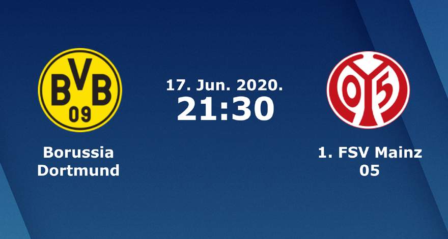 Бундеслига (32 тур): «Боруссия» Дортмунд — «Майнц» Майнц. 17.06.2020. Перед матчем