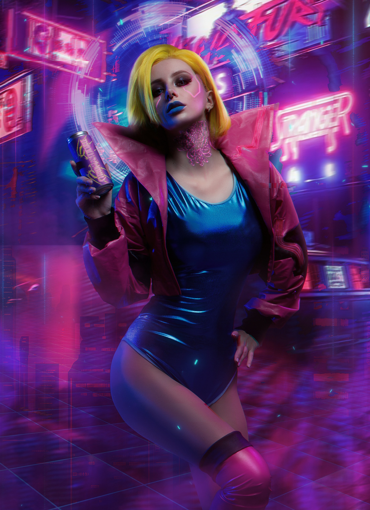Cyberpunk cosplay girl фото 21