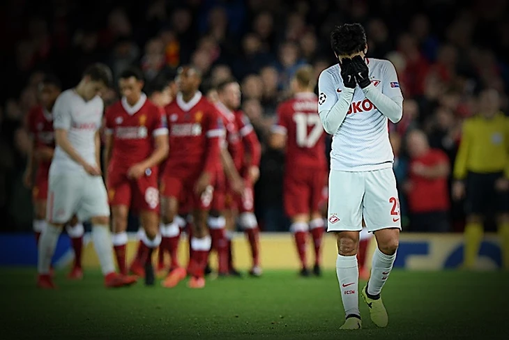 Спартак проиграл Ливерпулю