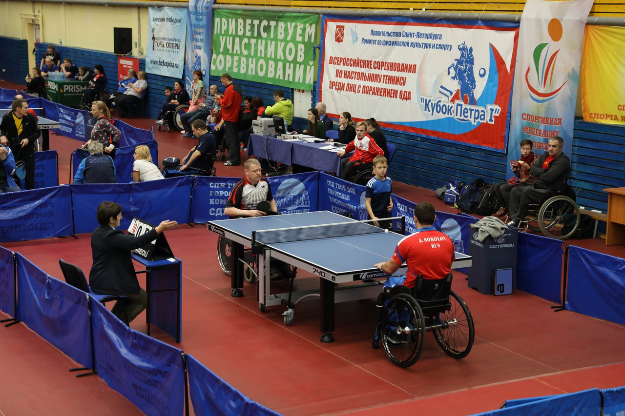 В Петербурге стартовали Всероссийские соревнования по настольному теннису (спорт лиц с ПОДА)