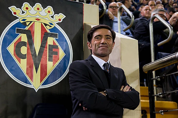 Head coach of Villarreal CF Marcelino Garcia Toral during UEFA Europa League semi-final first leg match between Villarreal CF and Liverpool FC at El...