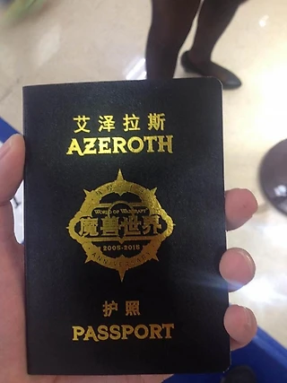 Паспорт персонажа World of Warcraft