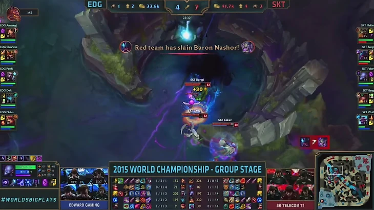 EDG vs SKT Baron