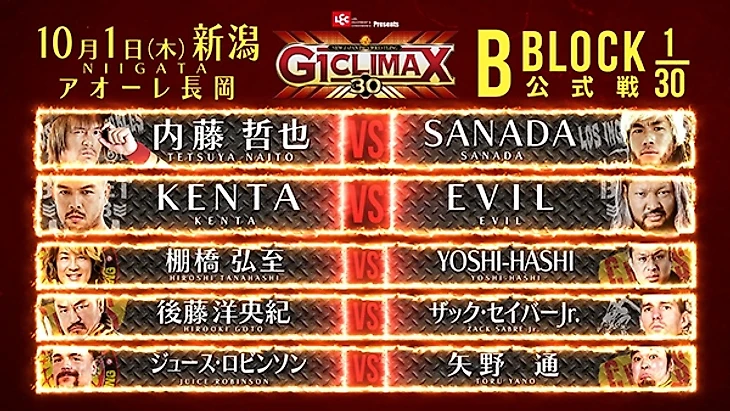 Превью NJPW G1 Climax 30, изображение №31