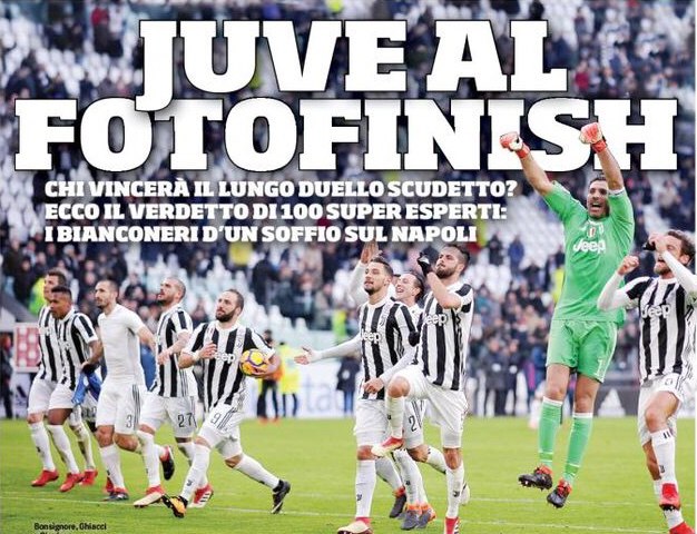 «Юве» на фотофинише. Заголовки Gazzetta, TuttoSport и Corriere за 7 февраля