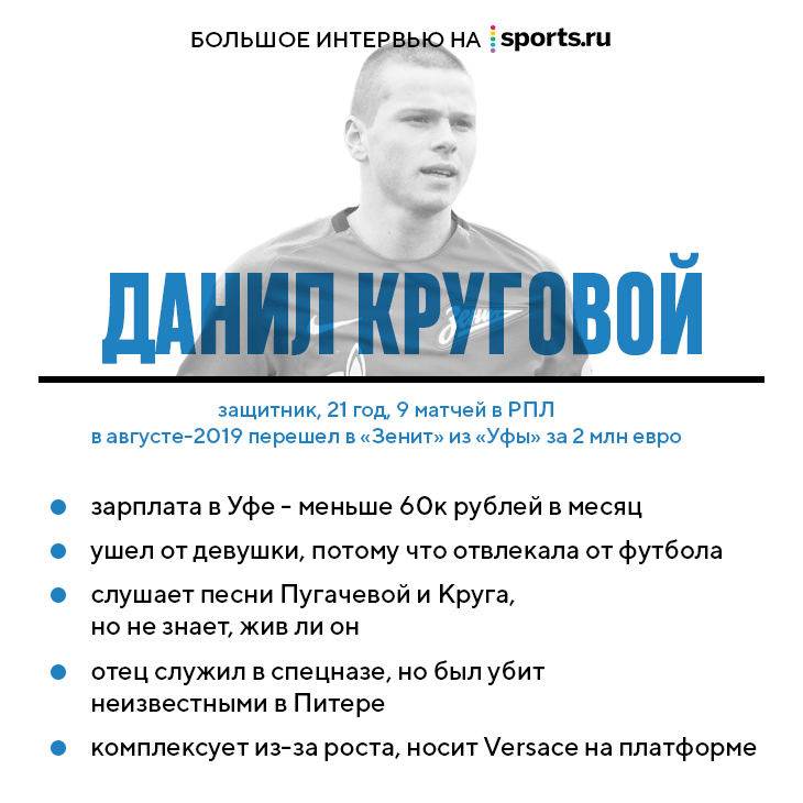 Вы писали, что Круговой выбрал «Зенит» из-за денег. Данил рассказал Головину, как все было на самом деле
