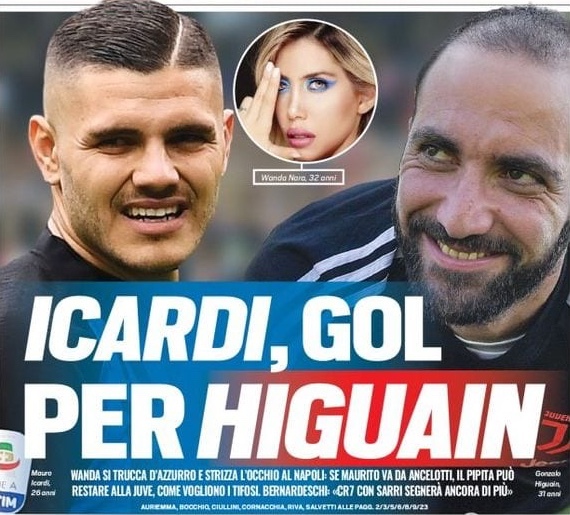 Икарди, гол для Игуаина. Заголовки Gazzetta, TuttoSport и Corriere за 23 июля