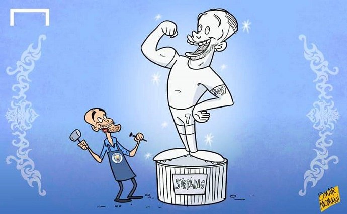 Манчестер Сити, Рахим Стерлинг, премьер-лига Англия, Пеп Гвардиола