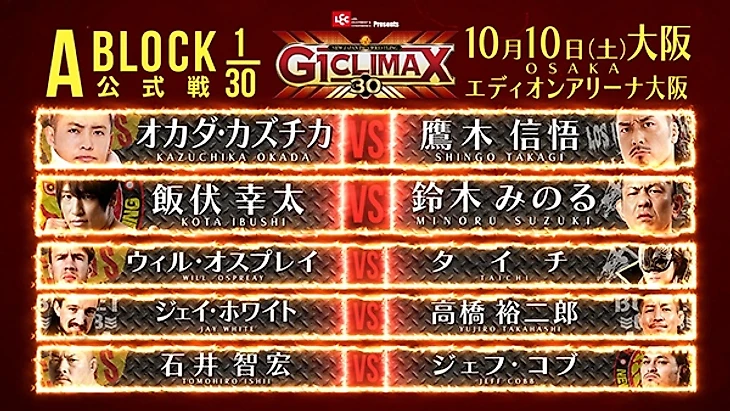 Превью NJPW G1 Climax 30, изображение №37