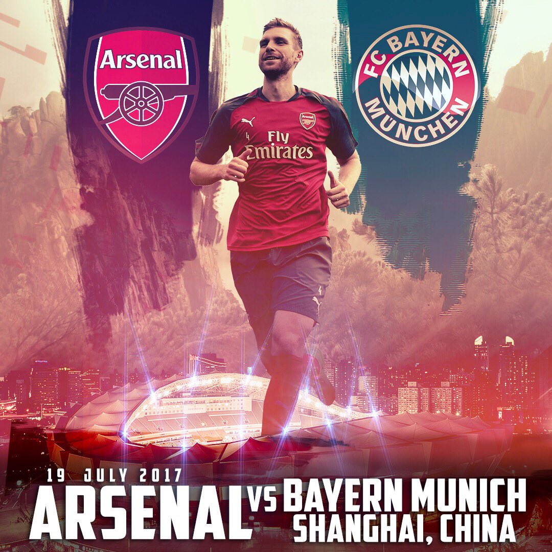 Стартовый состав «Арсенала» на товарищеский матч против «Баварии»