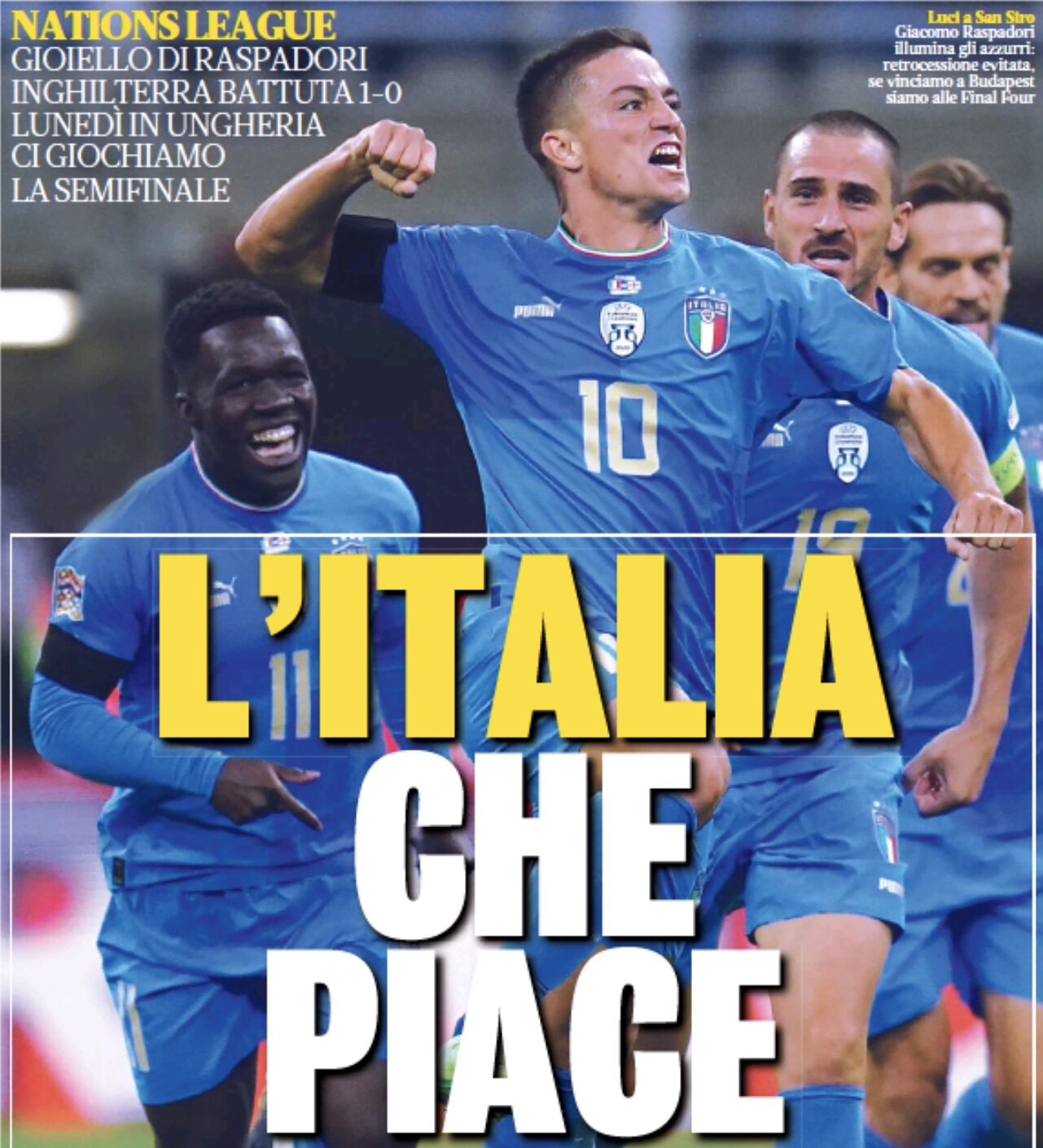 Италия, которая нравится. Заголовки Gazzetta, TuttoSport и Corriere за 24 сентября