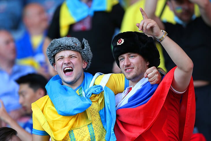 Сборная Украины по футболу, Евро-2024, Сборная России по футболу, Хэмпден Парк