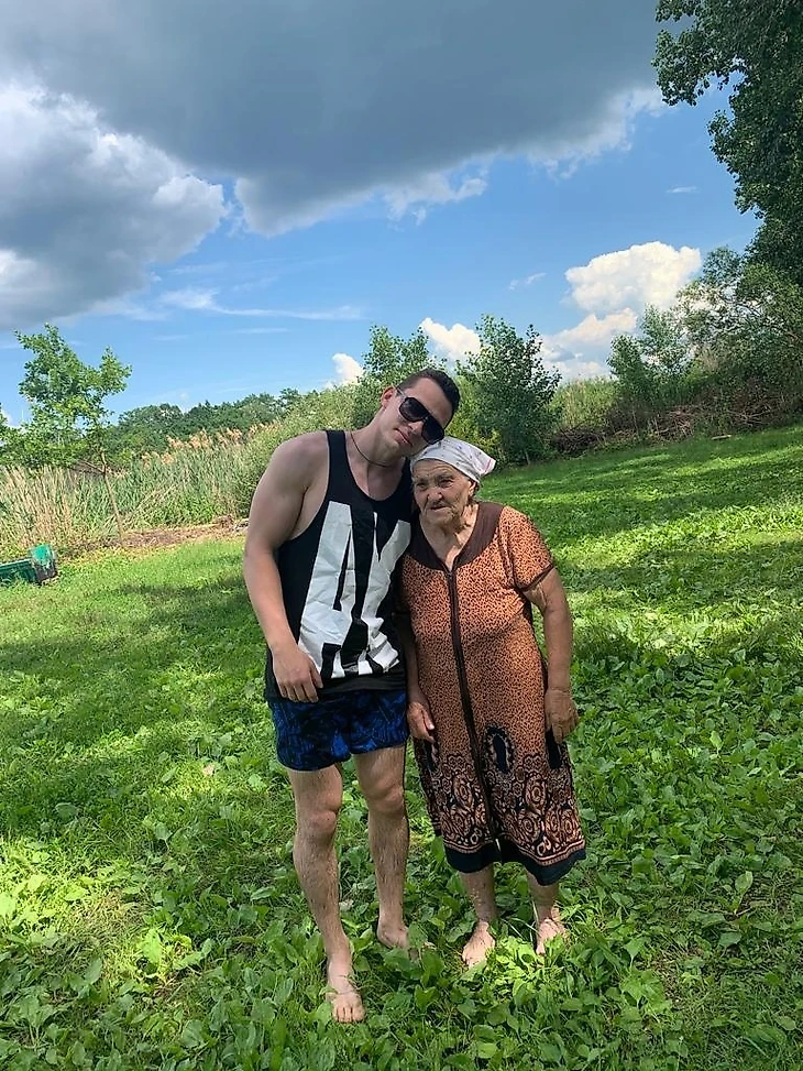 С бабушкой Анной Кирилловной