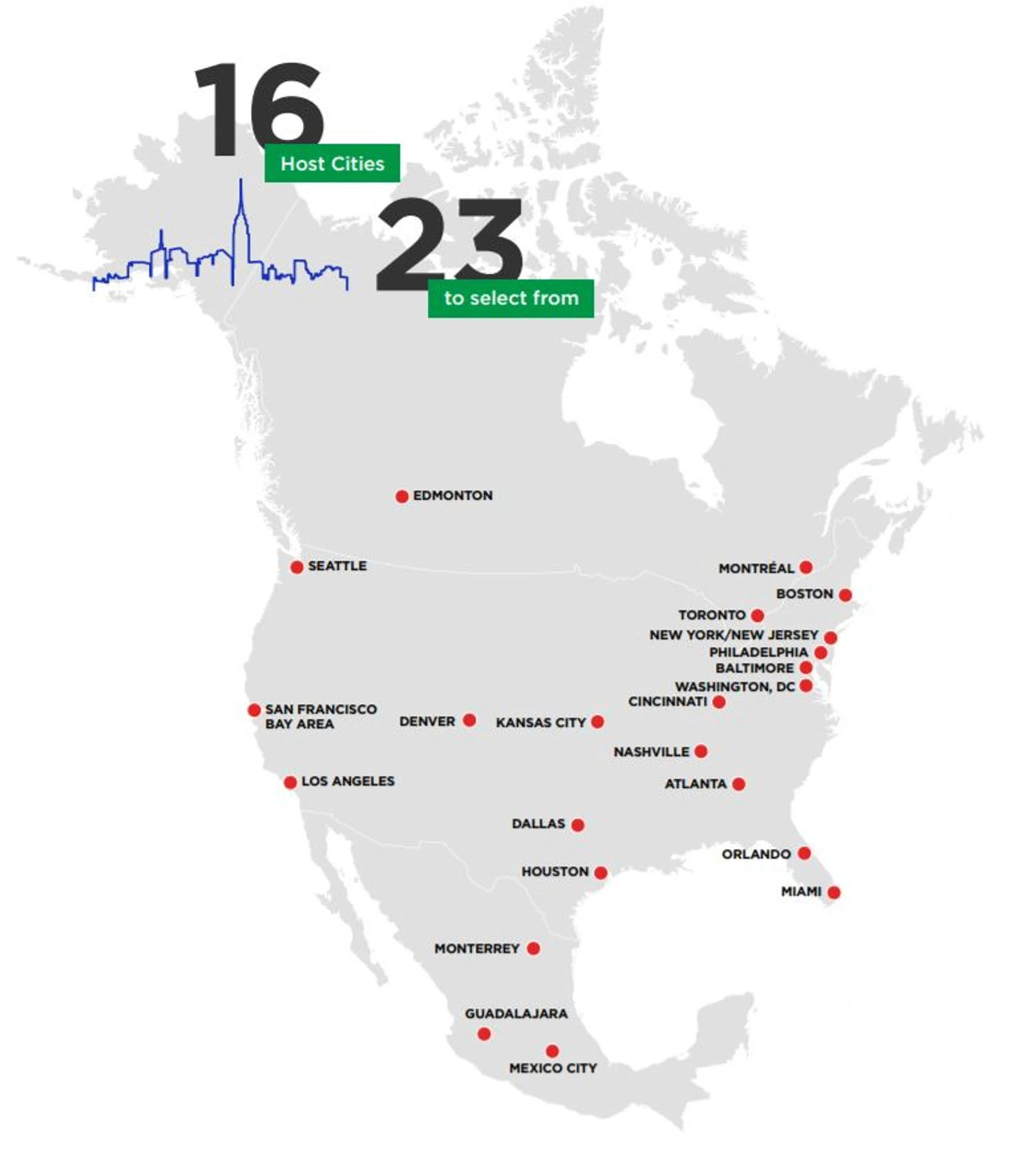 23 города кандидата