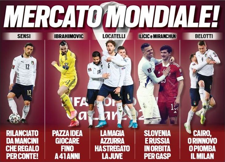 Мировой рынок! Заголовки Gazzetta, TuttoSport и Corriere за 30 марта