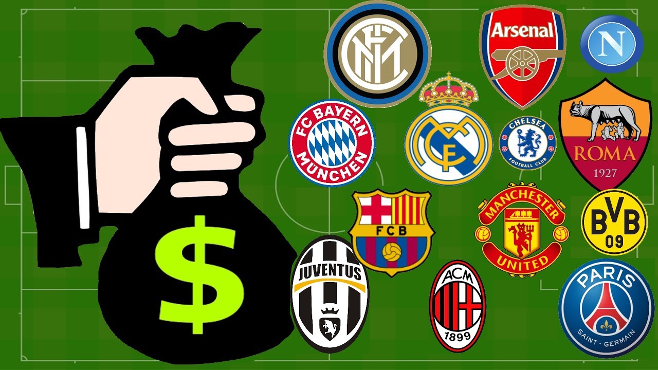 Рейтинг европейских футбольных клубов с самыми высокими доходами