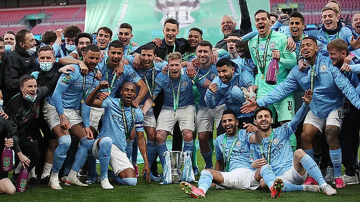 Manchester City win their fourth Carabao Cup in a row and Pep secures his  30th trophy | Marca