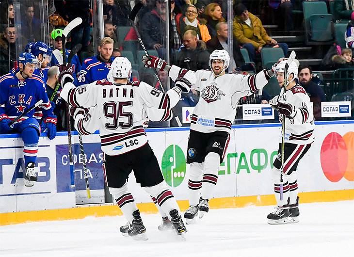 Рижское «Динамо» хлопнуло СКА в Питере. И там тоже был хет-трик