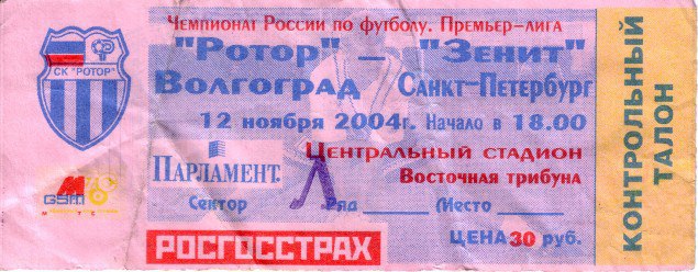 Этот день в истории «Зенита» - 12 ноября