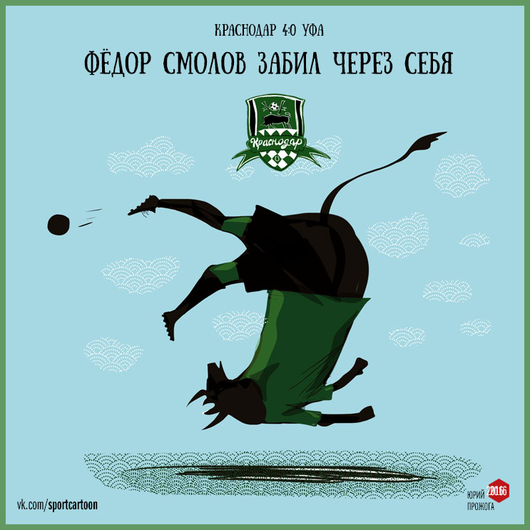 Футбольные карикатуры Юрия Прожоги
