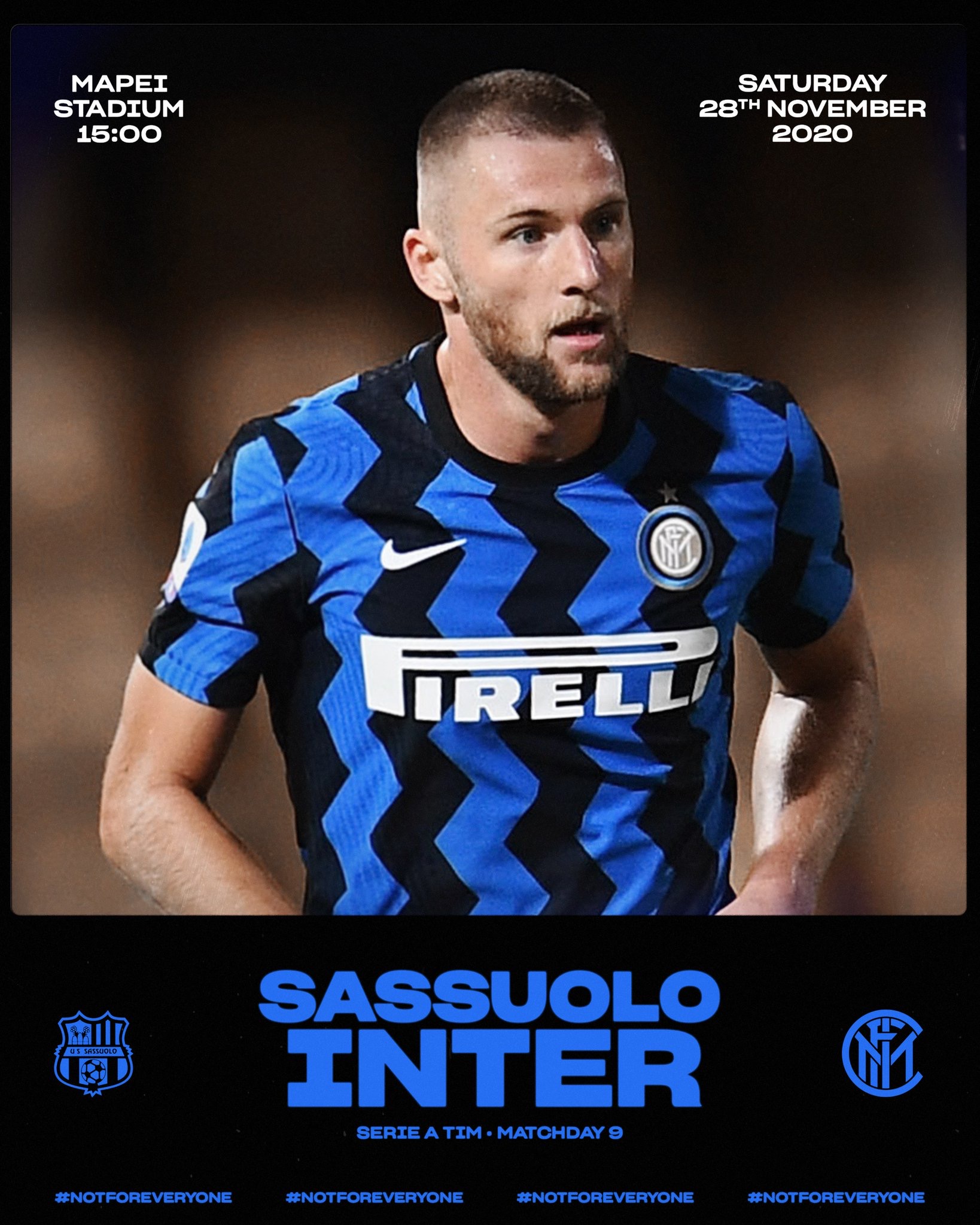 «Сассуоло» - «Интер». 9 тур Серии А 2020/21. Превью