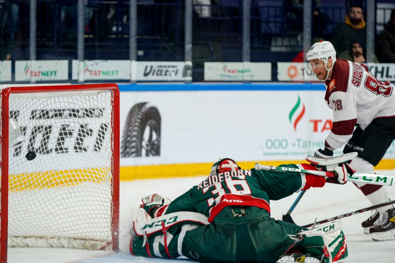 Рижское «Динамо» обыграло лидера КХЛ Ак Барс!