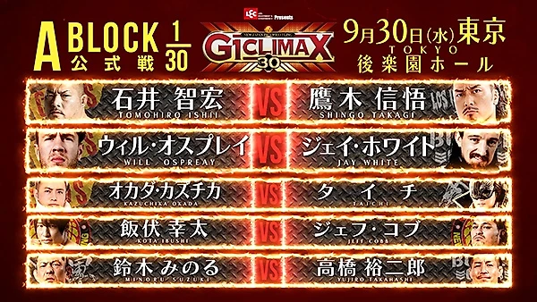 Превью NJPW G1 Climax 30, изображение №30